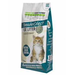 Breeder Celect Recycled Paper Cat Litter 30L